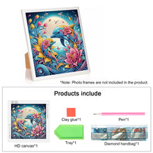 Load image into Gallery viewer, Diamond Painting - Partial Special Shaped - dolphin (30*30CM)
