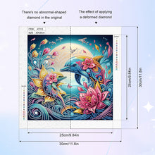 Load image into Gallery viewer, Diamond Painting - Partial Special Shaped - dolphin (30*30CM)
