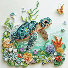 Load image into Gallery viewer, Diamond Painting - Partial Special Shaped - sea ??turtle (30*30CM)
