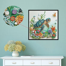 Load image into Gallery viewer, Diamond Painting - Partial Special Shaped - sea ??turtle (30*30CM)
