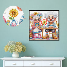 Load image into Gallery viewer, Diamond Painting - Partial Special Shaped - Warm old couple (30*30CM)
