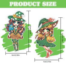 Load image into Gallery viewer, 2Pcs Special Shape Christmas Tree Diamond Painting Bookmark for Reading Day Gift
