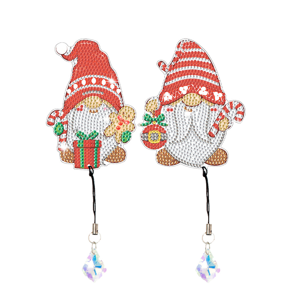 2Pcs Special Shape Christmas Tree Diamond Painting Bookmark for Reading Day Gift