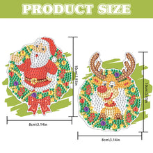 Load image into Gallery viewer, 2Pcs Special Shape Christmas Tree Diamond Painting Bookmark for Reading Day Gift
