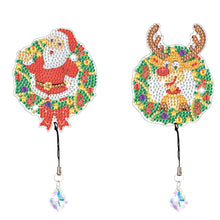 Load image into Gallery viewer, 2Pcs Special Shape Christmas Tree Diamond Painting Bookmark for Reading Day Gift
