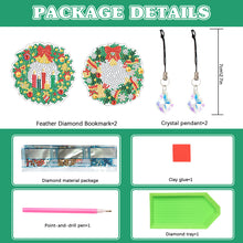 Load image into Gallery viewer, 2Pcs Special Shape Christmas Tree Diamond Painting Bookmark for Reading Day Gift
