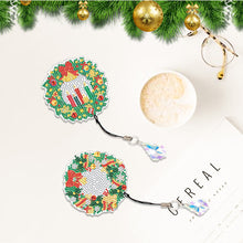 Load image into Gallery viewer, 2Pcs Special Shape Christmas Tree Diamond Painting Bookmark for Reading Day Gift
