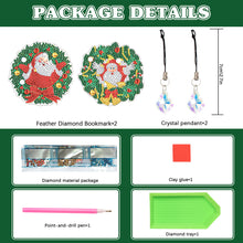 Load image into Gallery viewer, 2Pcs Special Shape Christmas Tree Diamond Painting Bookmark for Reading Day Gift
