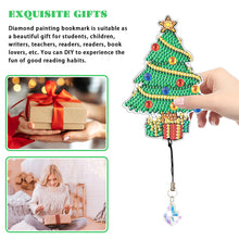Load image into Gallery viewer, 2Pcs Special Shape Christmas Tree Diamond Painting Bookmark for Reading Day Gift

