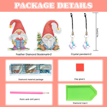 Load image into Gallery viewer, 2Pcs Special Shape Christmas Tree Diamond Painting Bookmark for Reading Day Gift
