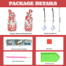 Load image into Gallery viewer, 2Pcs Special Shape Christmas Tree Diamond Painting Bookmark for Reading Day Gift
