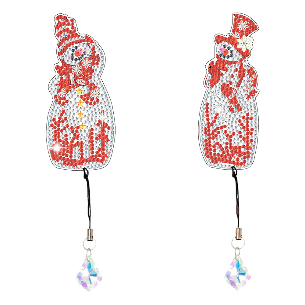2Pcs Special Shape Christmas Tree Diamond Painting Bookmark for Reading Day Gift