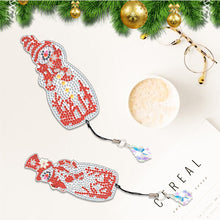 Load image into Gallery viewer, 2Pcs Special Shape Christmas Tree Diamond Painting Bookmark for Reading Day Gift
