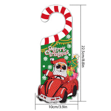 Load image into Gallery viewer, Christmas Snowman Diamond Painting Door Handle Hanging Sign Door Wooden Pendant
