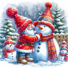 Load image into Gallery viewer, 4pcs Round Diamond Painting Set - winter goblin (40*40CM)
