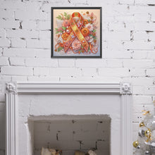 Load image into Gallery viewer, Diamond Painting - Partial Special Shaped - Orange flower ribbon (40*40CM)
