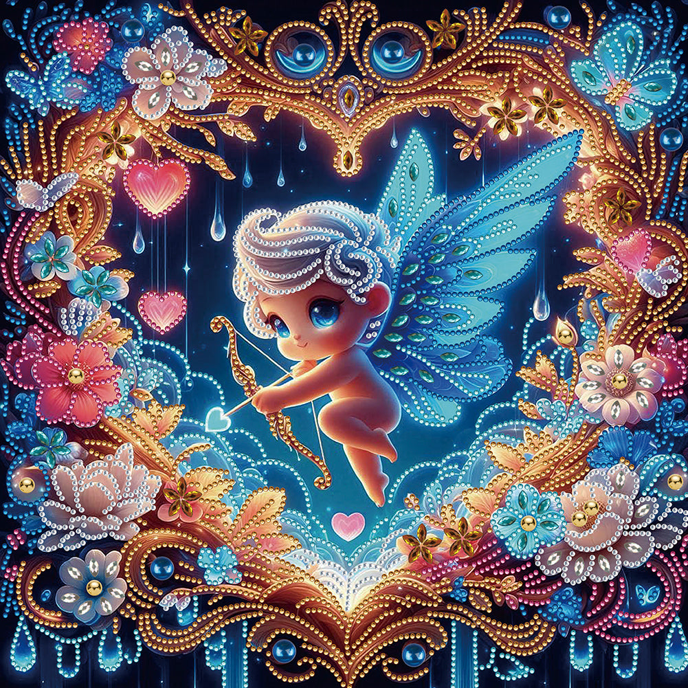 Diamond Painting - Partial Special Shaped - Cherub angel (40*40CM)