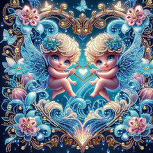 Load image into Gallery viewer, Diamond Painting - Partial Special Shaped - Cherub angel (40*40CM)
