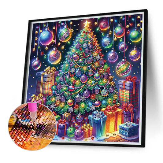 Diamond Painting - Partial Special Shaped - Festival Christmas tree (40*40CM)