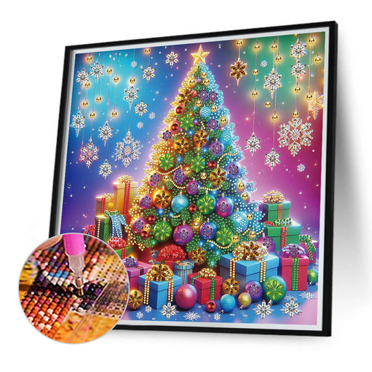 Diamond Painting - Partial Special Shaped - Festival Christmas tree (40*40CM)