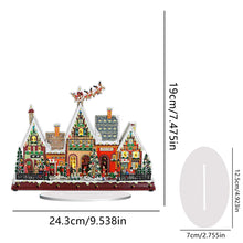 Load image into Gallery viewer, Acrylic Winter Christmas House Diamond Painting Desktop Decorations for Beginner
