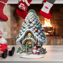 Load image into Gallery viewer, Acrylic Winter Christmas House Diamond Painting Desktop Decorations for Beginner
