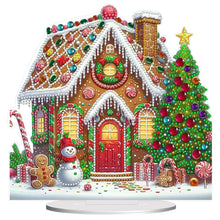Load image into Gallery viewer, Acrylic Winter Christmas House Diamond Painting Desktop Decorations for Beginner
