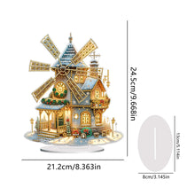 Load image into Gallery viewer, Acrylic Winter Christmas House Diamond Painting Desktop Decorations for Beginner
