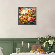 Load image into Gallery viewer, Diamond Painting - Full Square - Autumn flowers and animals (40*40CM)
