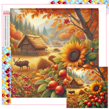 Load image into Gallery viewer, Diamond Painting - Full Square - Autumn flowers and animals (40*40CM)
