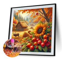 Load image into Gallery viewer, Diamond Painting - Full Square - Autumn flowers and animals (40*40CM)
