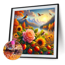 Load image into Gallery viewer, Diamond Painting - Full Square - Autumn flowers and animals (40*40CM)
