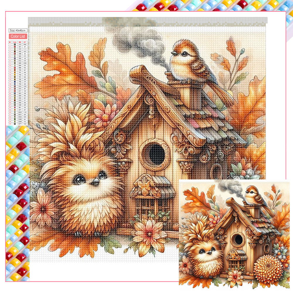 Diamond Painting - Full Square - Autumn birds (40*40CM)