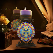 Load image into Gallery viewer, Christmas Tree Diamond Painting Candle Holder Ornaments Gifts for Family Friends
