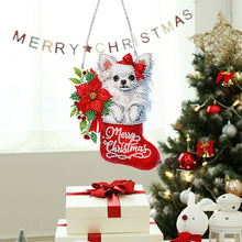 Load image into Gallery viewer, Acrylic Special Shaped Christmas Stocking Chihuahua Hanging Diamond Kits Decor
