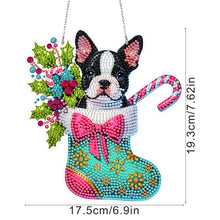 Load image into Gallery viewer, Acrylic Special Shaped Christmas Stocking French Bulldog Hanging Diamond Kits

