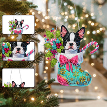 Load image into Gallery viewer, Acrylic Special Shaped Christmas Stocking French Bulldog Hanging Diamond Kits
