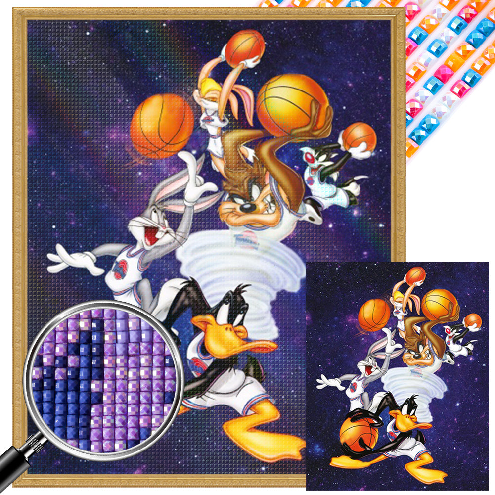 AB Diamond Painting - Full Square - space jam (40*50CM)