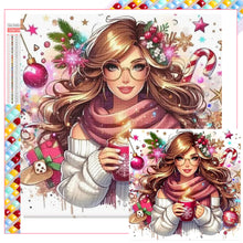 Load image into Gallery viewer, Diamond Painting - Full Square - hot tea girl (40*40CM)
