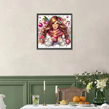 Load image into Gallery viewer, Diamond Painting - Full Square - hot tea girl (40*40CM)
