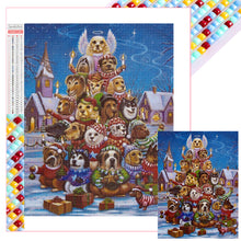 Load image into Gallery viewer, Diamond Painting - Full Square - Christmas dog (30*40CM)
