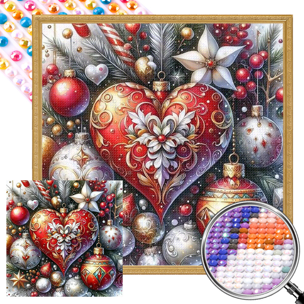 AB Diamond Painting - Full Round - Christmas love ball (30*30CM)