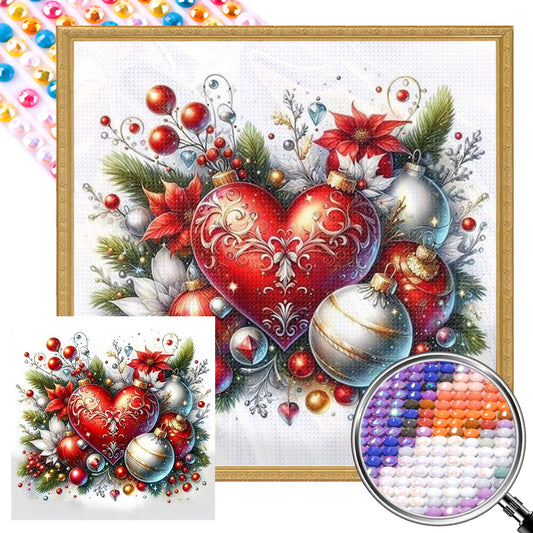 AB Diamond Painting - Full Round - Christmas love ball (30*30CM)