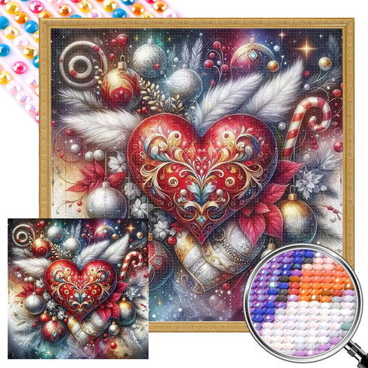AB Diamond Painting - Full Round - Christmas love ball (30*30CM)
