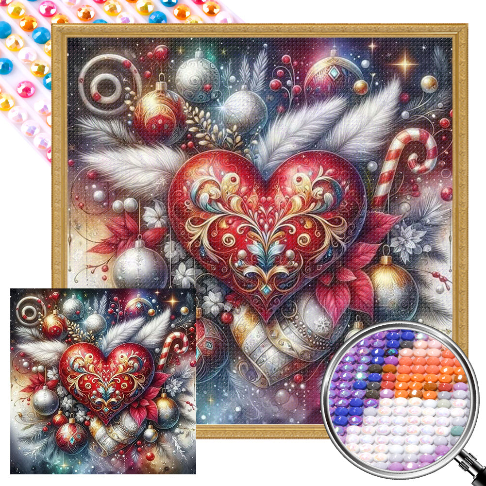 AB Diamond Painting - Full Round - Christmas love ball (30*30CM)