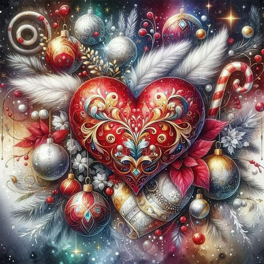 AB Diamond Painting - Full Round - Christmas love ball (30*30CM)