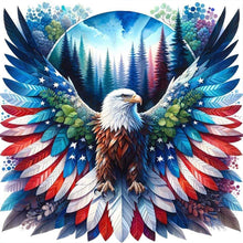 Load image into Gallery viewer, AB Diamond Painting - Full Round - forest eagle spreading wings (40*40CM)
