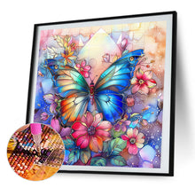 Load image into Gallery viewer, AB Diamond Painting - Full Round - flower butterfly (40*40CM)
