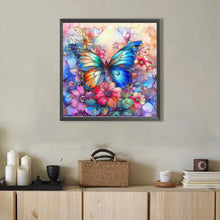 Load image into Gallery viewer, AB Diamond Painting - Full Round - flower butterfly (40*40CM)
