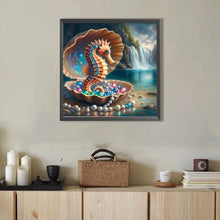 Load image into Gallery viewer, AB Diamond Painting - Full Round - shell pearl seahorse (40*40CM)
